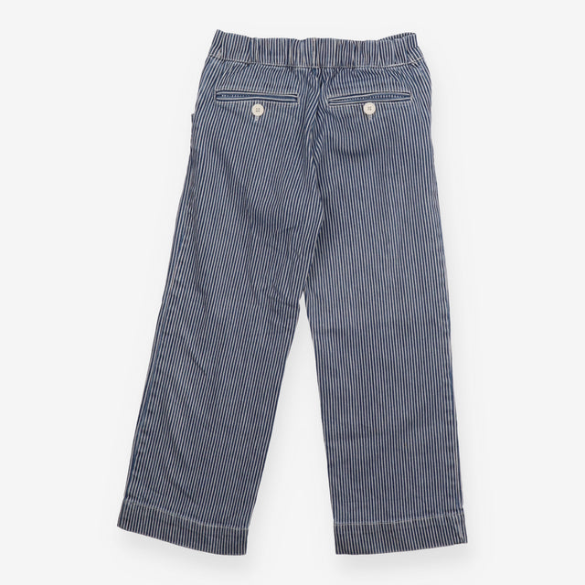 Trousers blue white stripe
