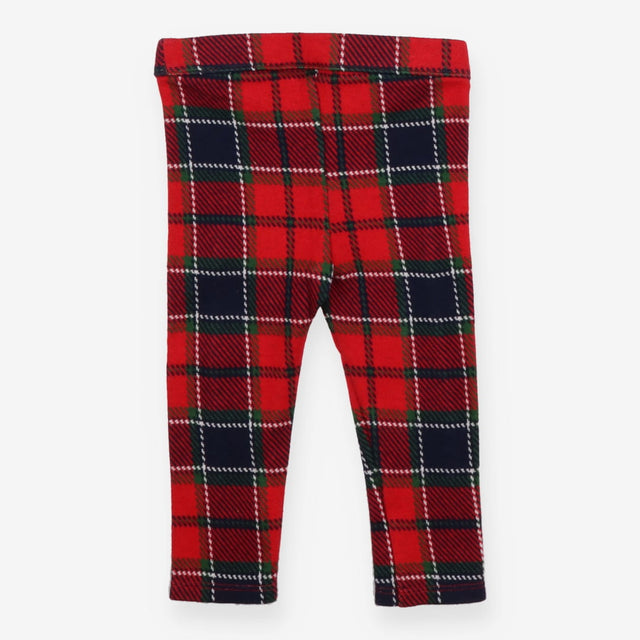 Leggings red check