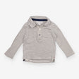 Polo long sleeved T-shirt navy and white striped w