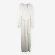 Elsa White Long Sleeve Wide Leg Jumpsuit bridal