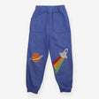 Joggers blue rocket and planet
