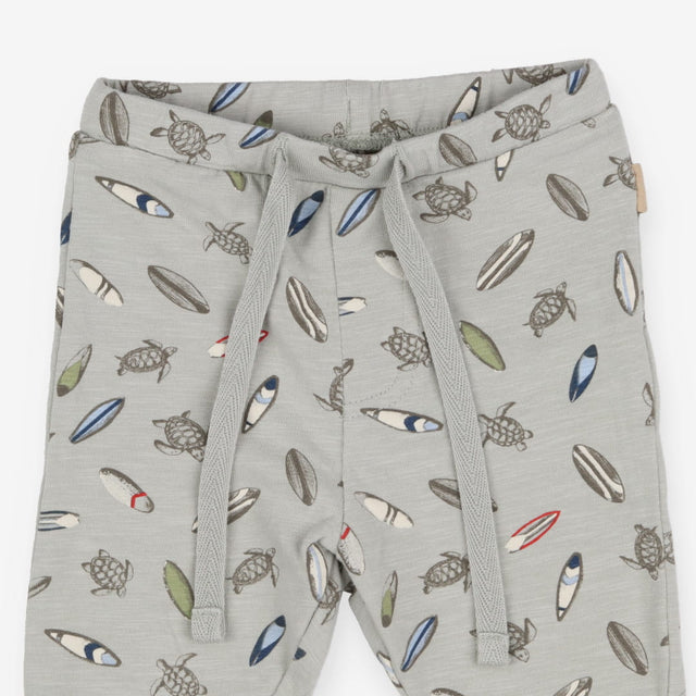 Jersey Joggers Blue with Turtles and Surfboards