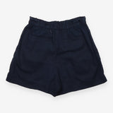 Shorts Navy Blue Elasticated Waist Drawstring Casu