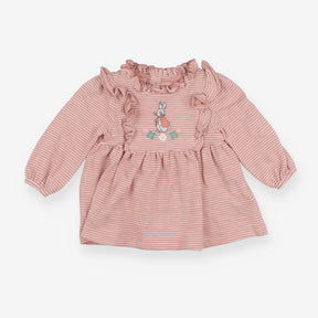 Dress stripe pink frill flopsy rabbit