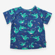 T-shirt blue and green dragon