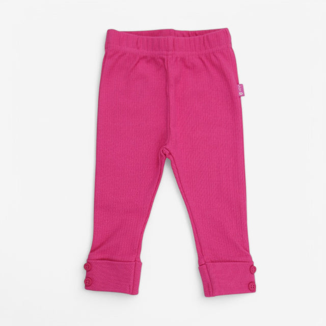 Leggings Pink & Blue Ribbed 2pcs