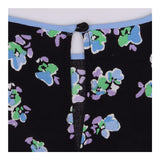 Maxi Dress Black Floral Long Sleeve ECOVERO Viscos
