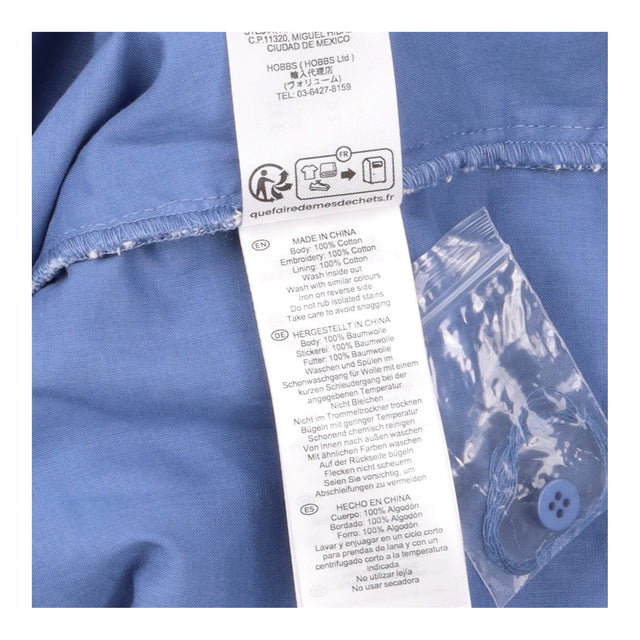 Broderie Blouse in Chambray Blue and Ivory
