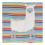 Romper knit stripe llama