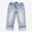 Blue Jeans with Floral Lining
