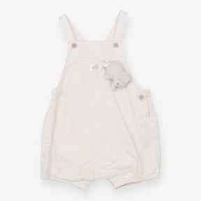 Green Striped Elephant Dungarees Pocket Pal