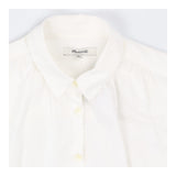 Shirt white cotton button down