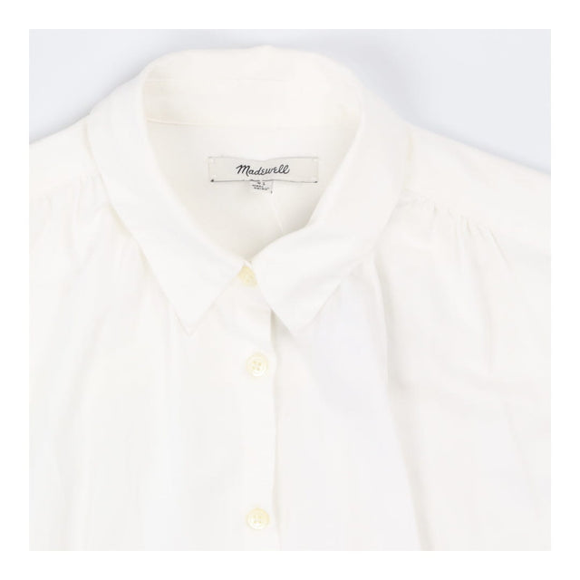 Shirt white cotton button down
