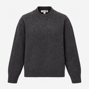 Jumper Charcoal Grey Wool Crew Neck