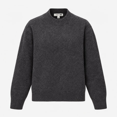 Jumper Charcoal Grey Wool Crew Neck
