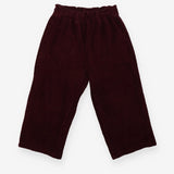 Trousers Dark Purple Pull on Cords with Hearts Bac