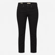 Black Mid Rise Stretch Skinny Jeans