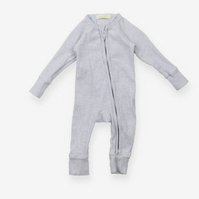 Little & Fern blue ribbed bodysuit