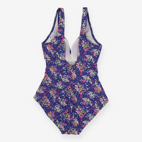 Swimsuit navy with ditsy design