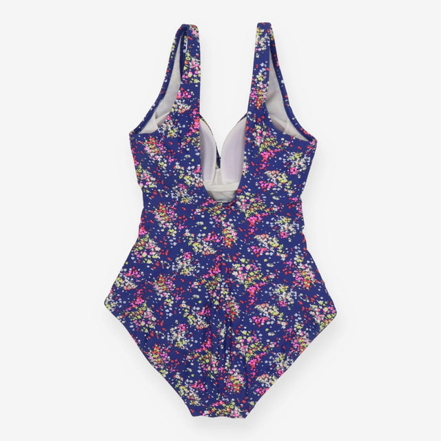 Swimsuit navy with ditsy design