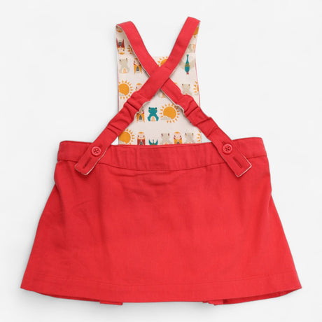 Pinafore Dress Red