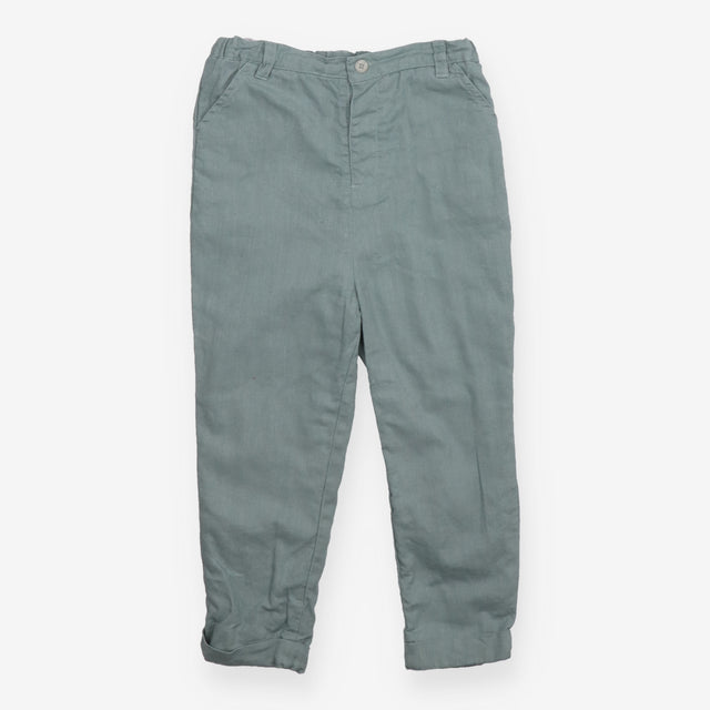 Trousers Linen Blend Sage Green