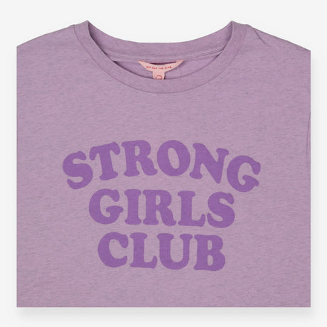 Strong Girls Club Relaxed Boxy TShirt- Lilac