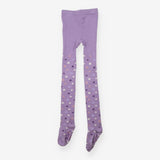 Tights purple flowers