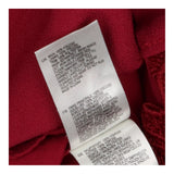 Shift Dress Rich Red Floral Lace Long Sleeve Knee 