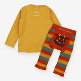 Outfit yellow gruffalo t-shirt and leggings