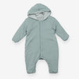 Pramsuit Jersery Green with Striped Lining