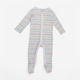 Sleepsuit Fine Rainbow Stripe
