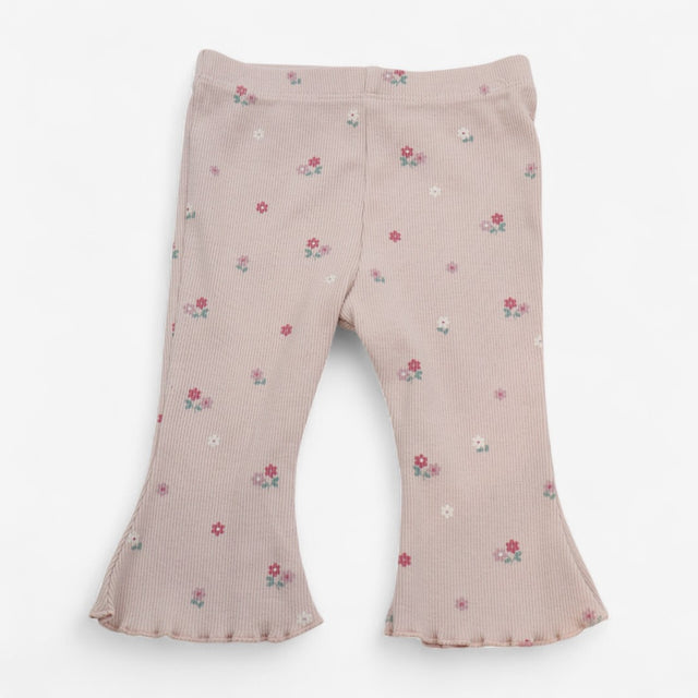 Outfit Jumper and Leggings Pink with Flower Print