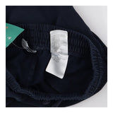 Cuffed navy pull on chinos