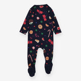 Sleepsuit Navy with Festive Percy Pigs