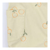 Green shortie oranges dungarees