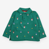 T-shirt Green Long Sleeve Festive