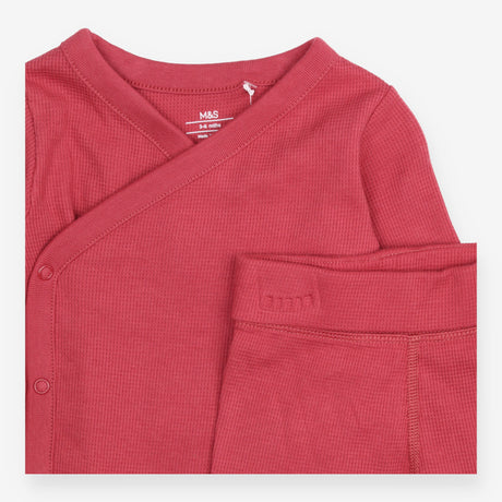 Outfit Berry LS bodysuit leggings waffle
