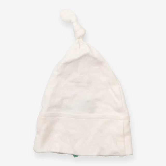 Baby hat white with colour circles