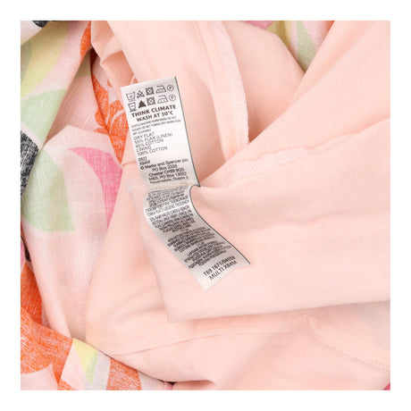Multicolour Floral Linen Blend V-Neck Maxi Dress
