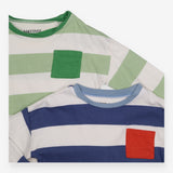 Green and Blue Striped Long Sleeves 2pc