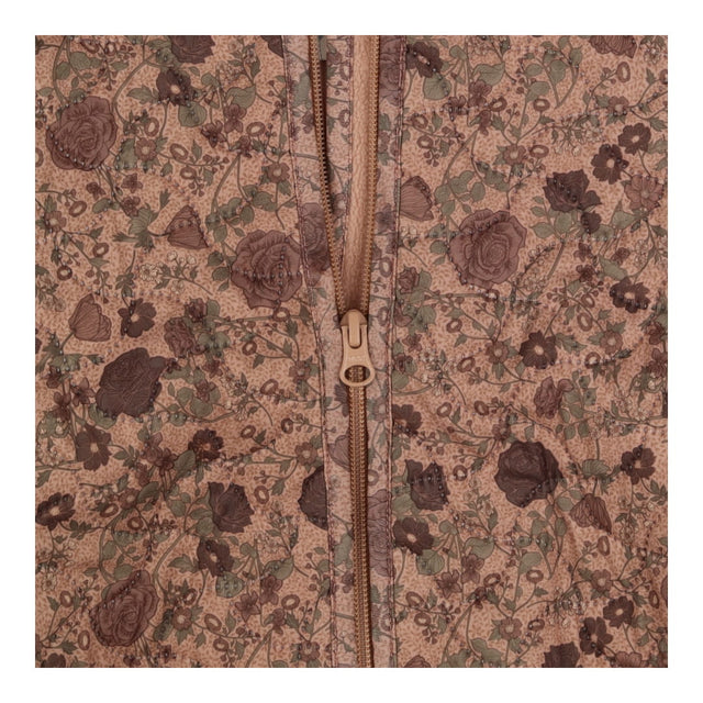 Jacket brown floral thermo