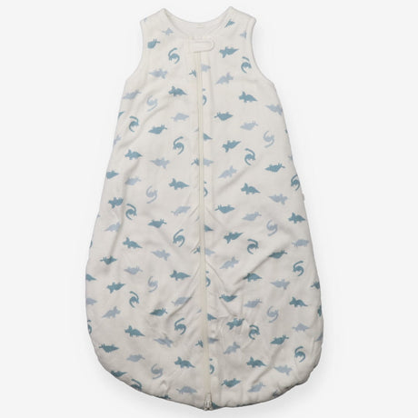 Sleeping Bag White with Blue Dinos 1.5 tog 