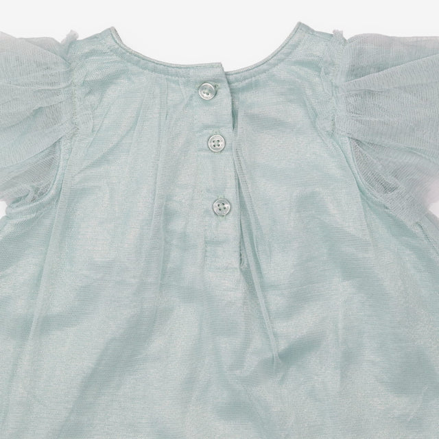 Dress teal butterfly garden