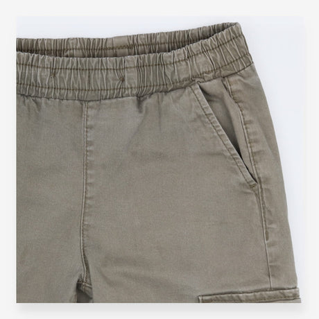 Trousers cargo pull on green