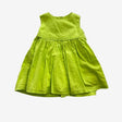 Handmade Green Woven Dress with Slip