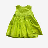 Handmade Green Woven Dress with Slip