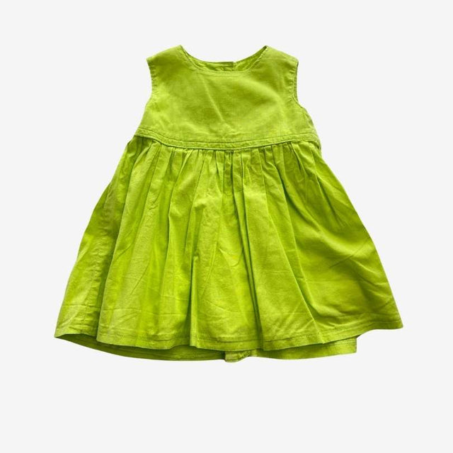 Handmade Green Woven Dress with Slip