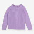 Cardigan Cable Knit Purple