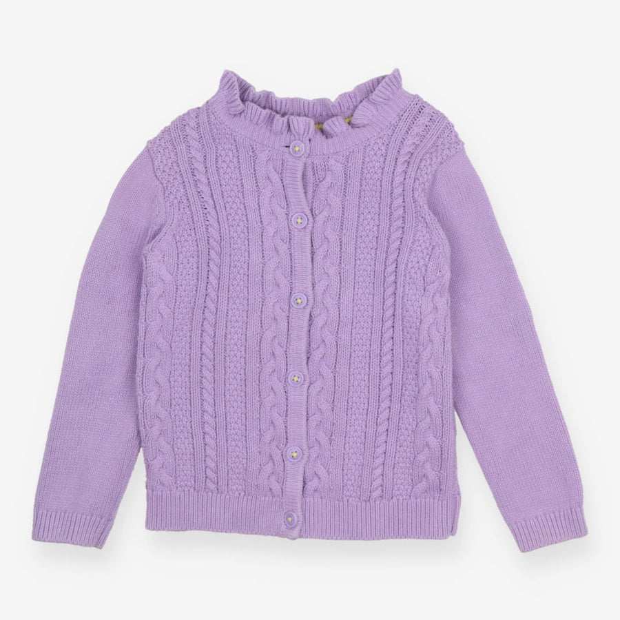 Cardigan Cable Knit Purple